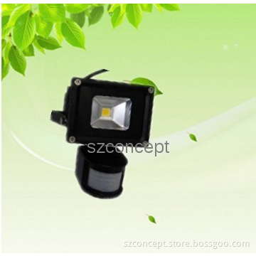 LED Floodlight with Sensor,10W, IP65,high brightness